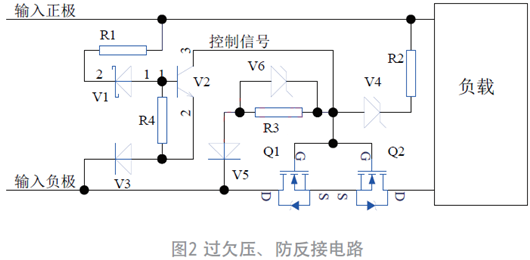 過(guò)欠壓、防反接電路