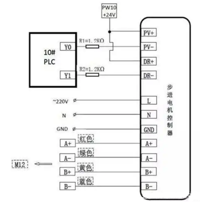 步進(jìn)電機驅(qū)動器接線圖